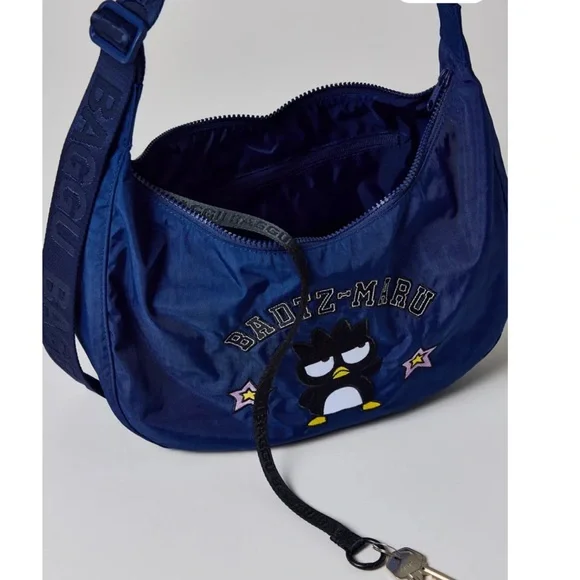 BAGGU X SANRIO X UO Badtz-Maru Navy Blue Crossbody Bag NEW NWT - Picture 3 of 4